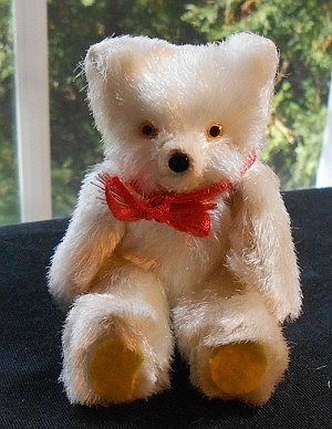 Steiff Teddybar Krystie. 11 1/2 Pink Mohair Bear With Glass Eyes, Pink  Stitched Nose And Mouth